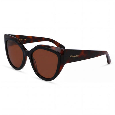 Salvatore Ferragamo Sf2004s Men's Plastic Tortoise Black UV Protection Non-Polarized Eyewear 53mm