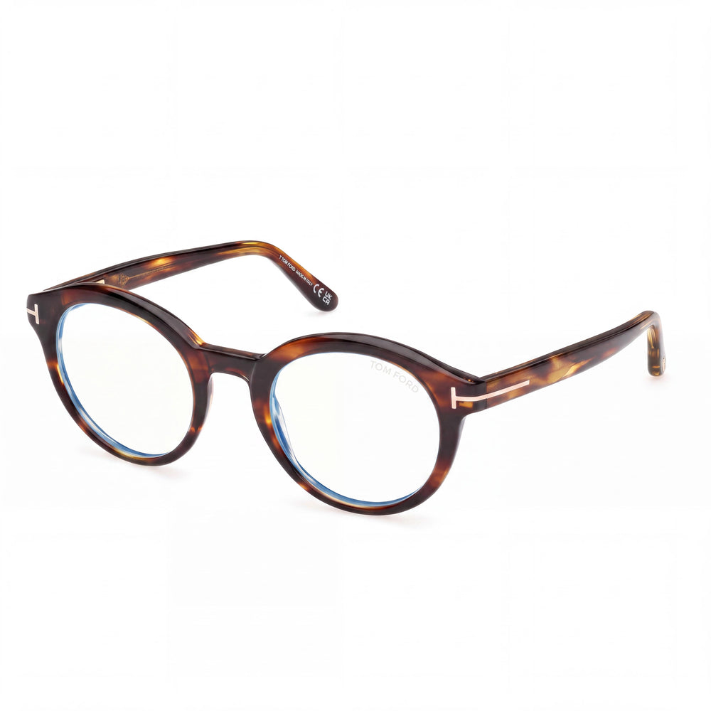 Marcolin Ft6061-b Unisex Coloured Havana Blue Filter Plastic Frame Black Lens Non-Polarized 50mm