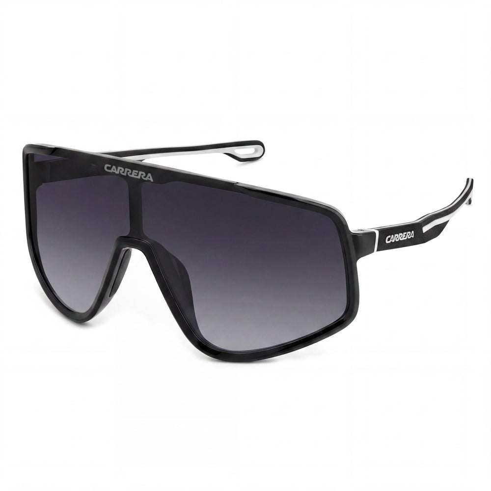CARRERA SUN Gafas de sol informales para hombre, negras, gris oscuro sombreado, poliamida ecológica, sin polarizar, protección UV, 99 mm