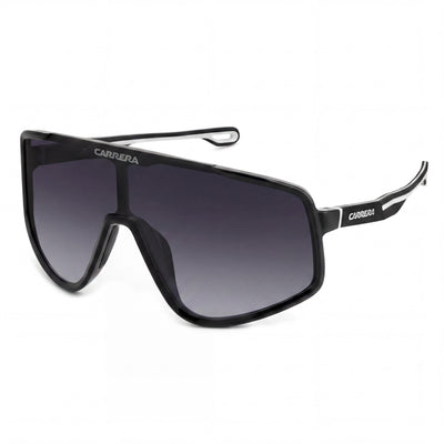 CARRERA SUN Gafas de sol informales para hombre, negras, gris oscuro sombreado, poliamida ecológica, sin polarizar, protección UV, 99 mm