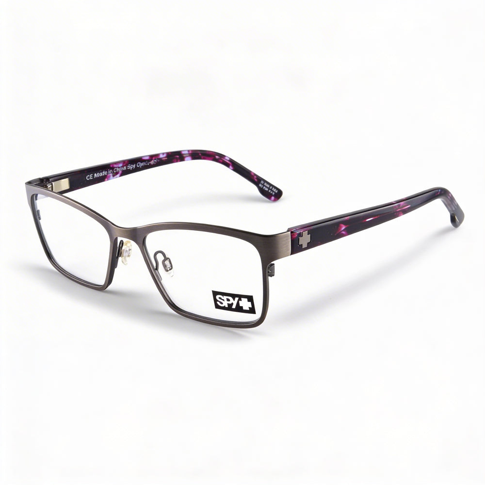 Gafas Spy Classic para mujer de material compuesto, acabado cepillado, color bronce, camuflaje, carey y transparentes, sin demostración, 52 mm