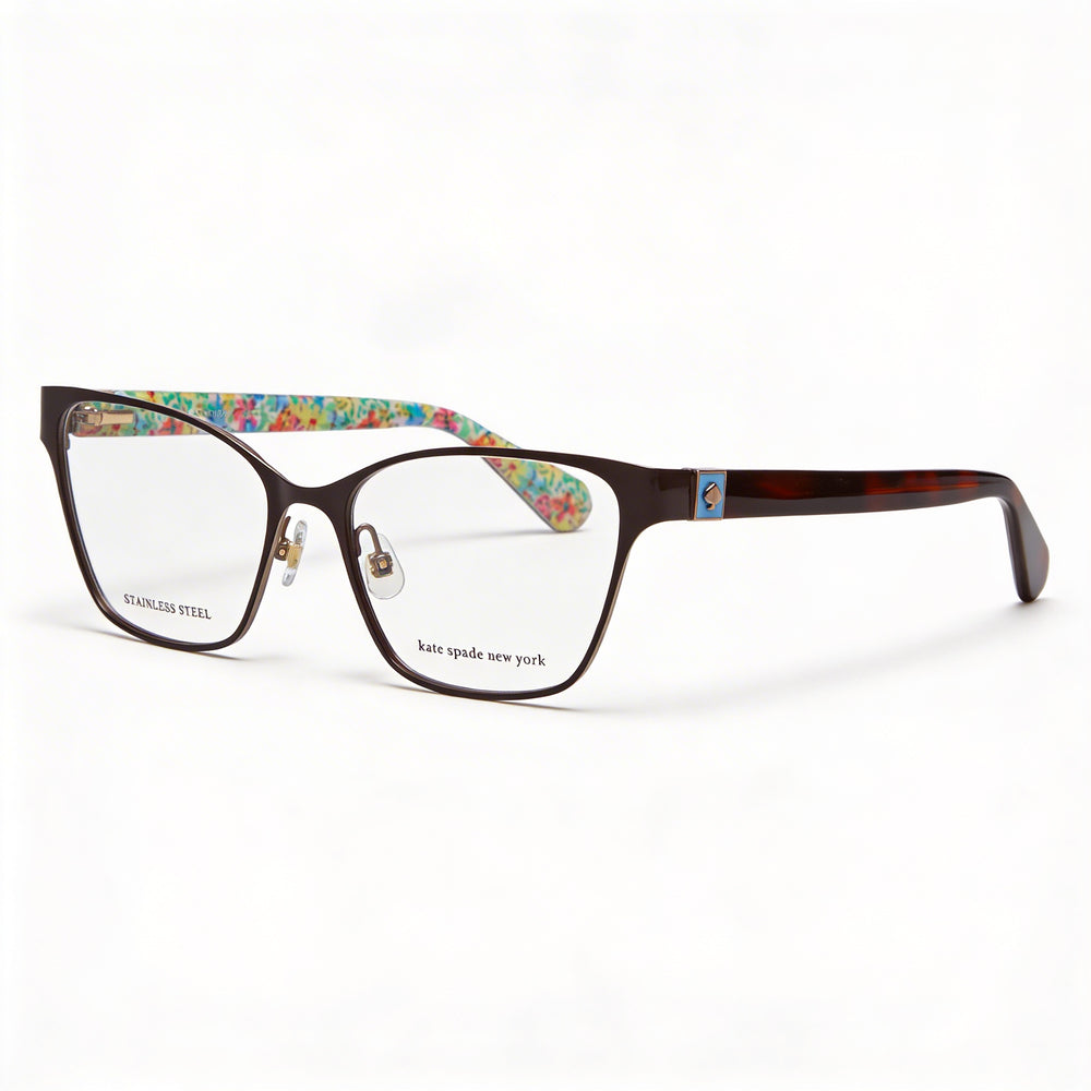 Gafas de sol Kate Spade New York Modern para mujer con montura de acero inoxidable en marrón y lente de 52 mm de ancho