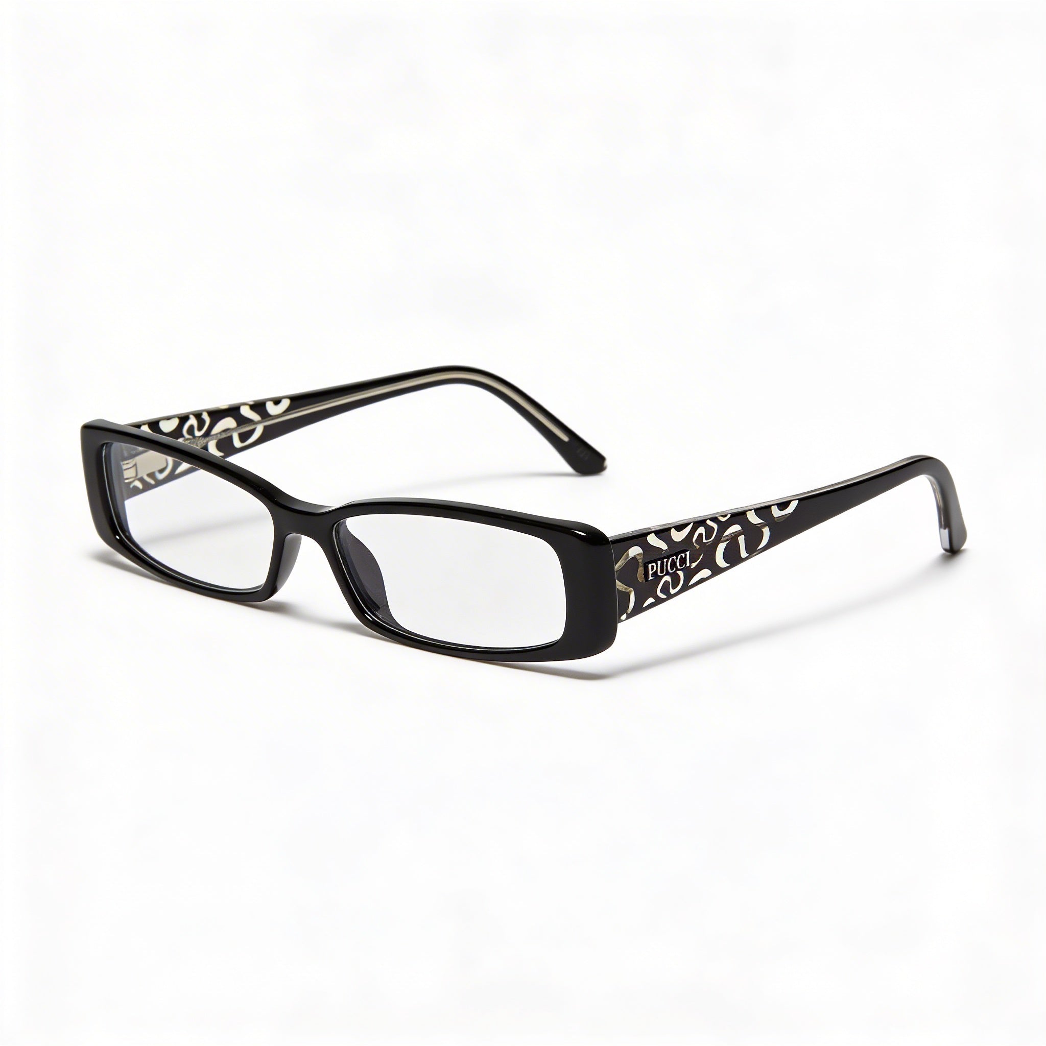 Gafas de sol unisex Emilio Pucci no polarizadas con montura negra con detalles en ébano y lentes compuestas, Photo 1