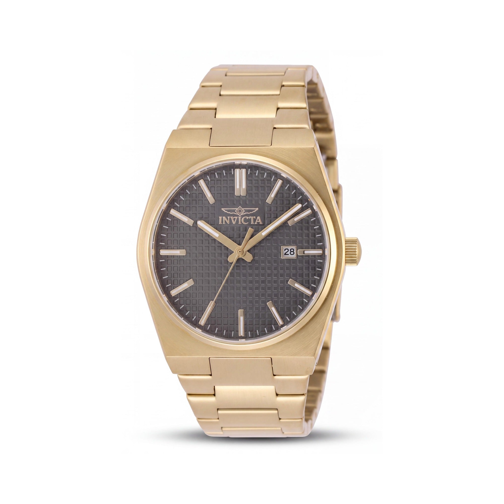 Invicta Speedway 48397 Unisex Gold-Tone Stainless Steel Quartz Grey Dial 5 Bar Water Resistant Bracelet Watch 40mm, Photo 1
