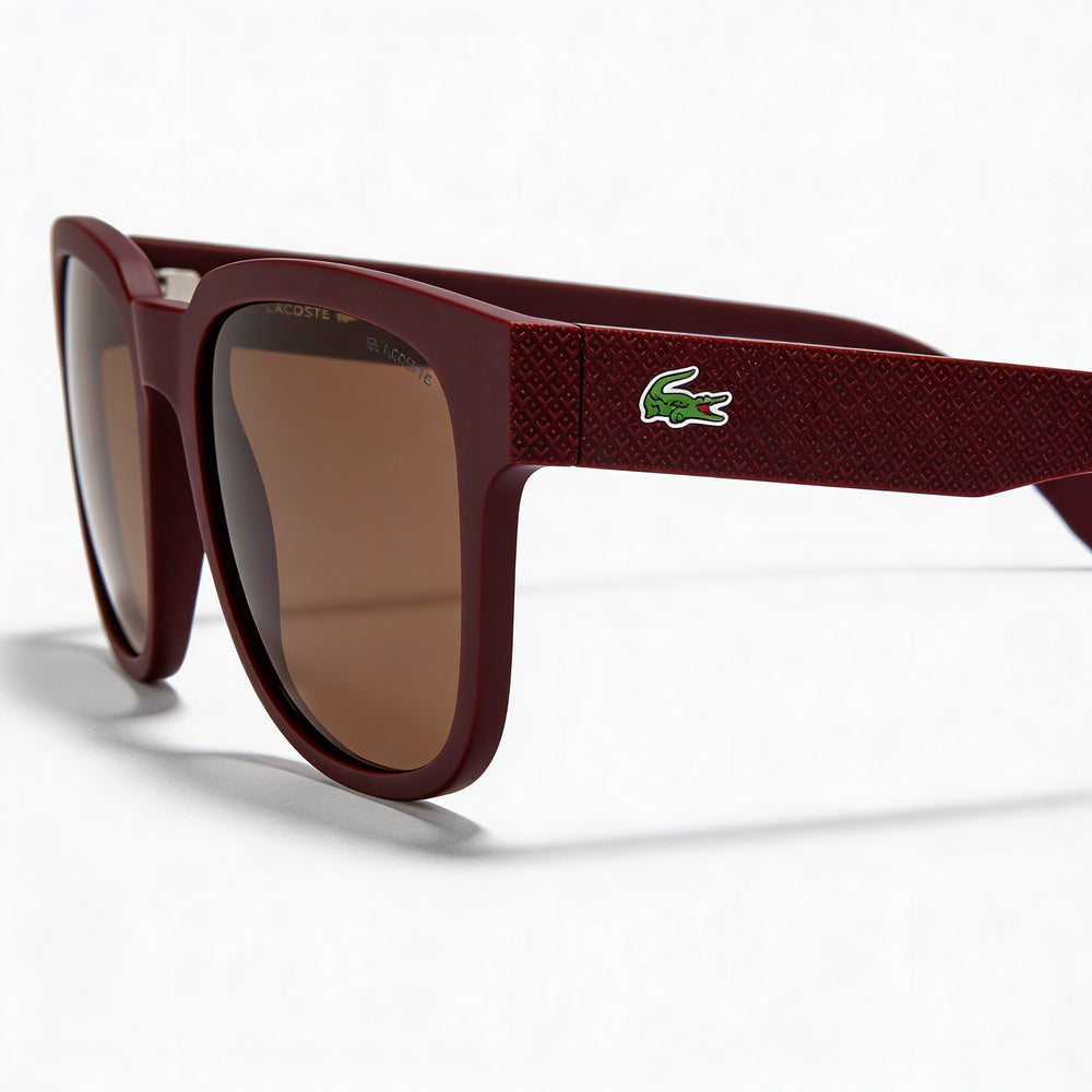 Lacoste Modern Unisex Matte Red Plastic Non-Polarized UV Protection Sunglasses 53mm