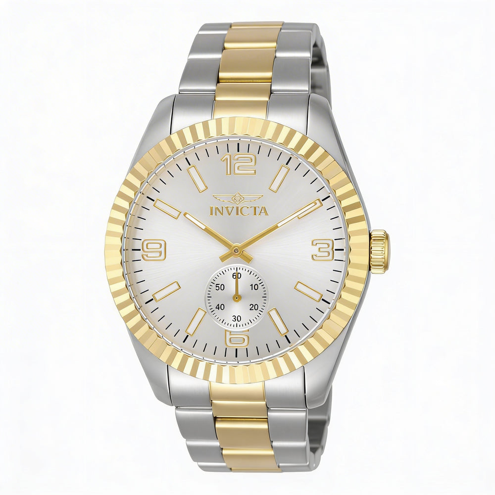 Invicta Specialty 49385 Men's Silver Stainless Steel Case & Bracelet Silver Dial Quartz 43mm Wrist Watch