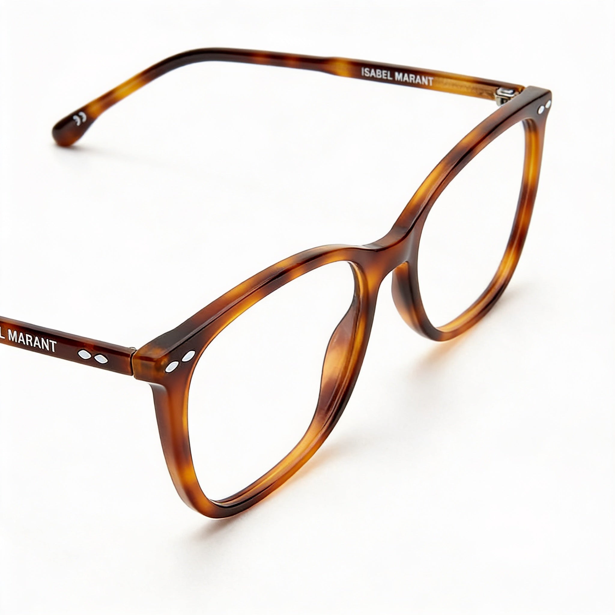 Gafas de sol unisex modernas Isabel Marant con montura de acetato color habana y lentes de policarbonato color habana, 53 mm, Photo 1