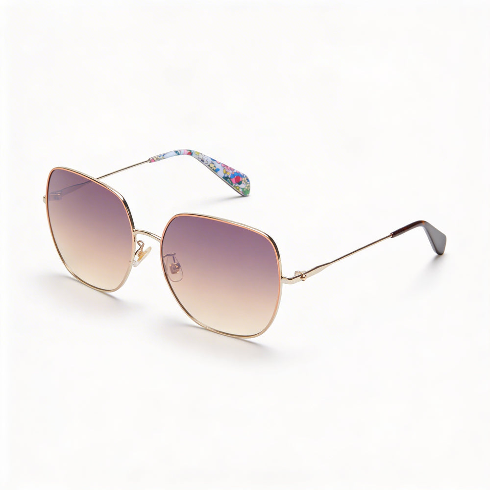 Gafas de sol Kate Spade New York Seasonal para mujer, con montura metálica, policarbonato rojo dorado y protección UV, 59 mm