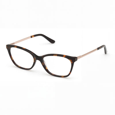 GUESS Classic Unisex Dark Havana Plastic Frame Polycarbonate Non- Lenses 55-16-140