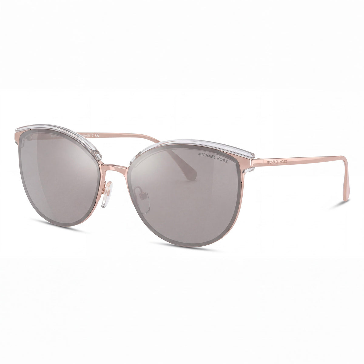 Michael Kors MAGNOLIA MK 1088 para mujer, montura de metal dorado, oro rosa y plateado, lentes plateadas sin polarizar con protección UV, 59-16-140, Photo 1