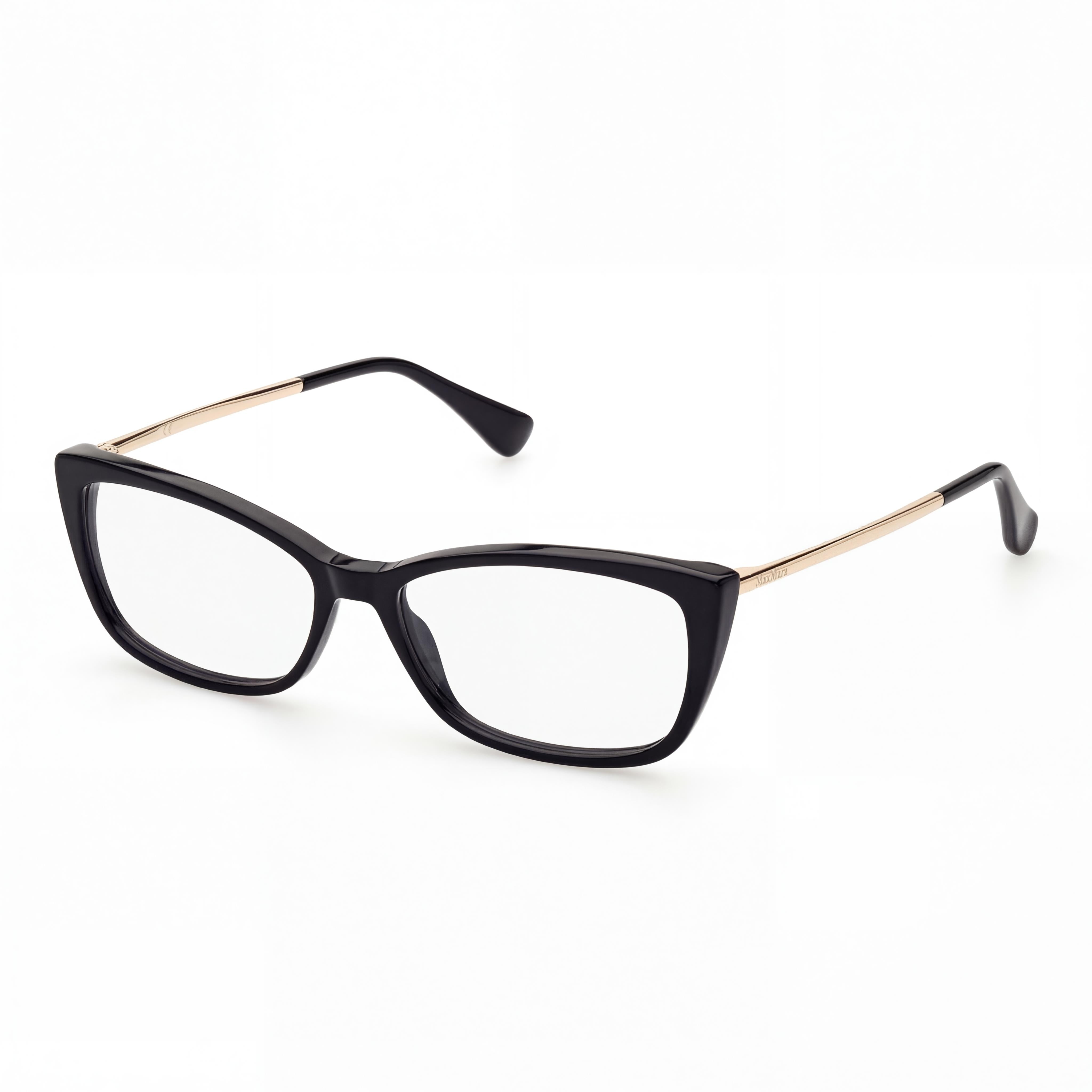 MaxMara Casual para mujer, montura de plástico negro brillante, no graduables, 54 mm, Photo 1