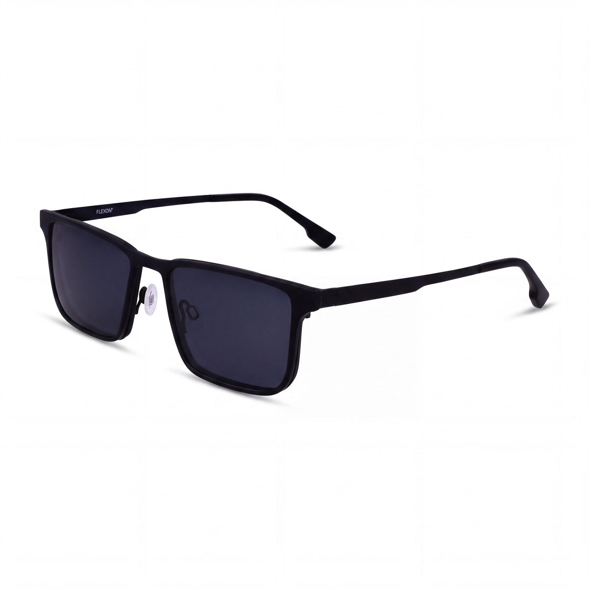 Montura de gafas graduadas para hombre Flexon Casual Collection con acabado en negro mate, ancho de lente de 55 mm, Photo 1