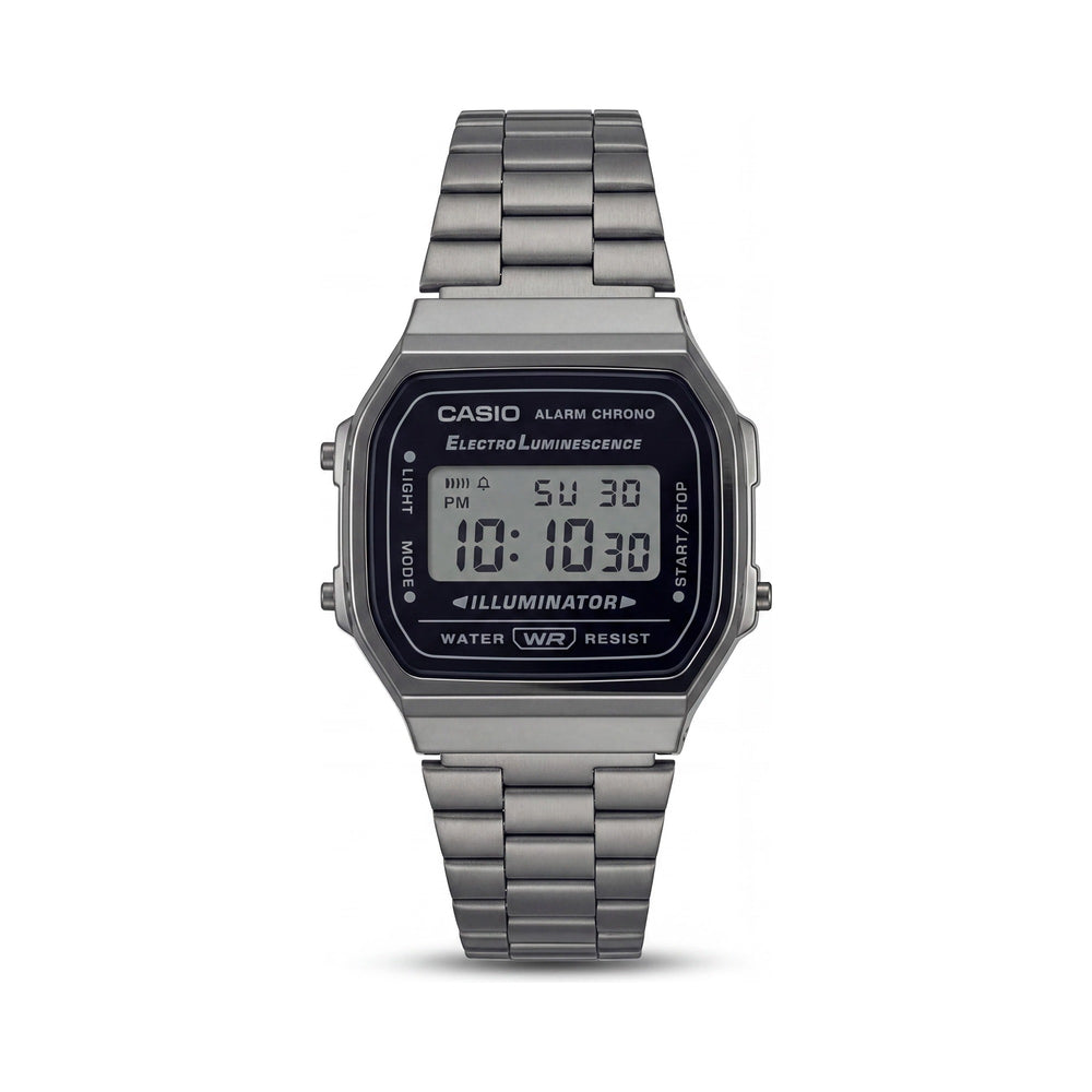 Casio A168WGG-1BDF Men's Chronograph Watch, 38.6mm