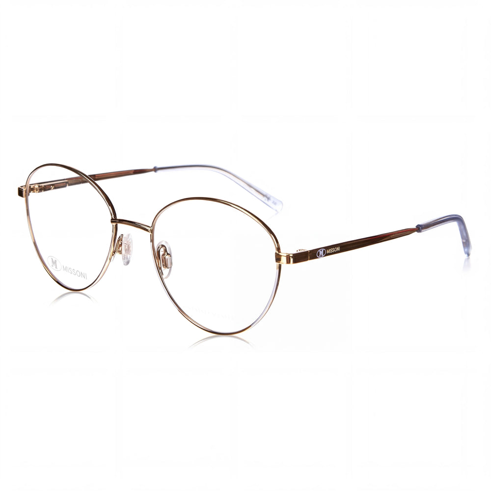 Missoni MMI 0024 Women's Cateye Eyeglasses, Alloy Steel Frame, Lilac Gold Copper, 53mm Polycarbonate Lens