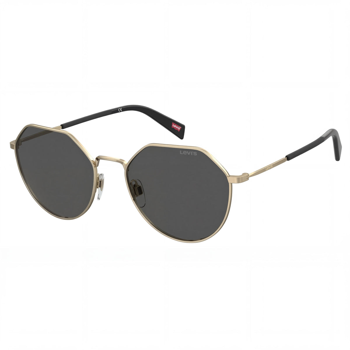 Levi's Lv 1020/S Women's Geometric Gold Stainless Steel UV Protected Sunglasses 57mm, Photo 1