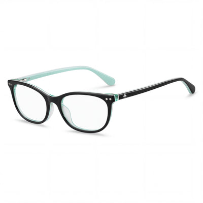 kate spade new york 103987 Raelynn Women's Eyewear featuring Black Acetate Frame and Black Lenses, Size 53mm