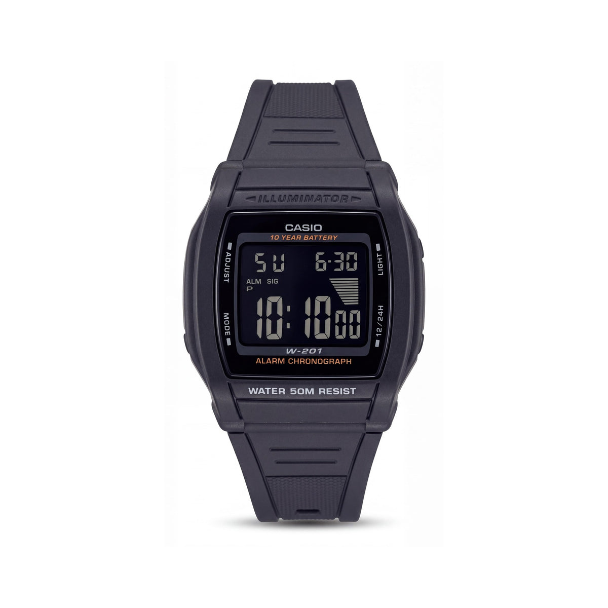 Casio Men's Black Chronograph Digital Watch with Illuminator Backlight, 10-Year Battery & 50M Water Resistance, Photo 1