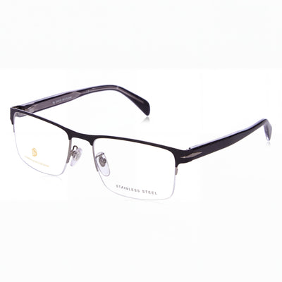 David Beckham Db 1068 Men's Modern Polarized Sunglasses, Matte Black Ruthenium Alloy Steel Frame 58mm