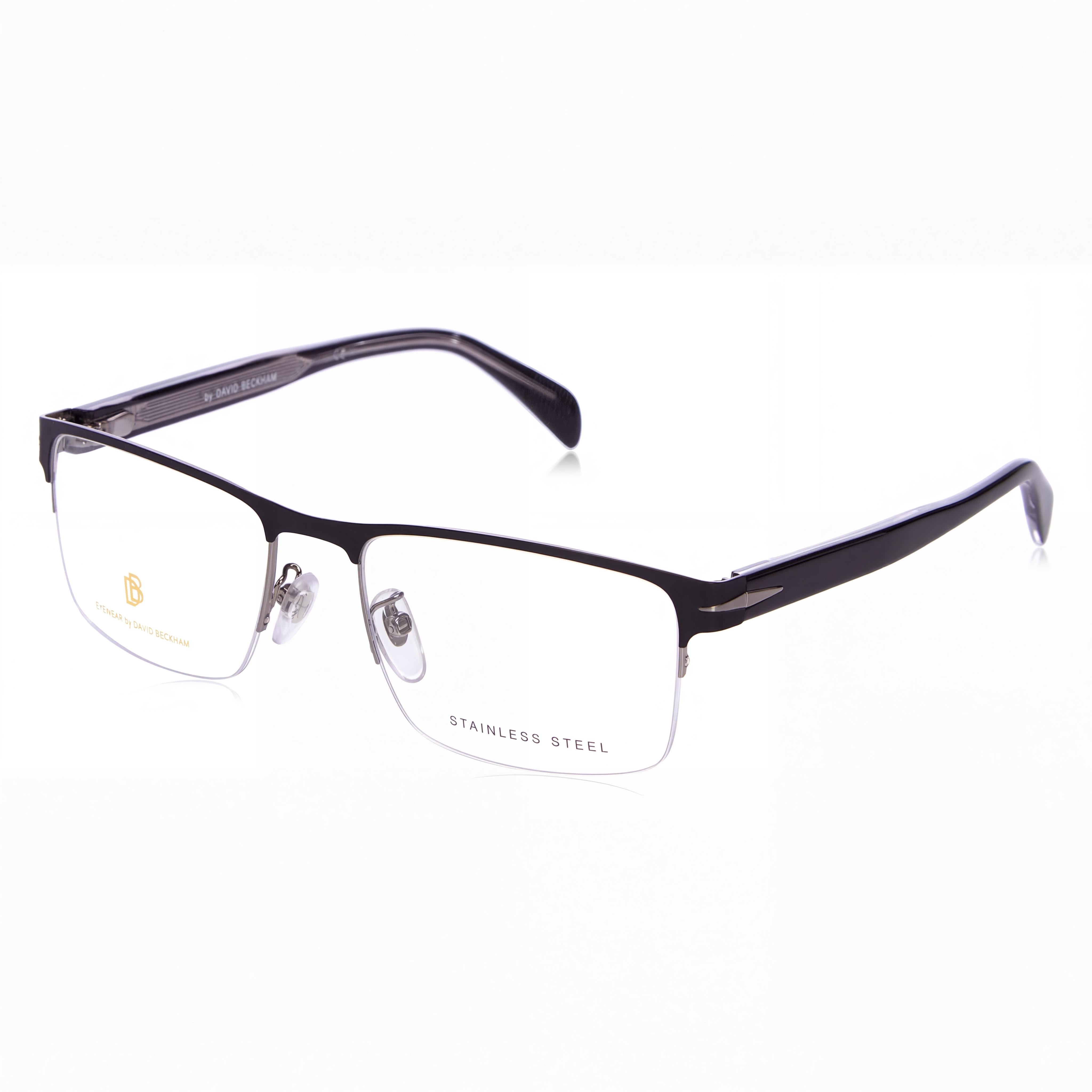 David Beckham Db 1068 Men's Modern Polarized Sunglasses, Matte Black Ruthenium Alloy Steel Frame 58mm, Photo 1