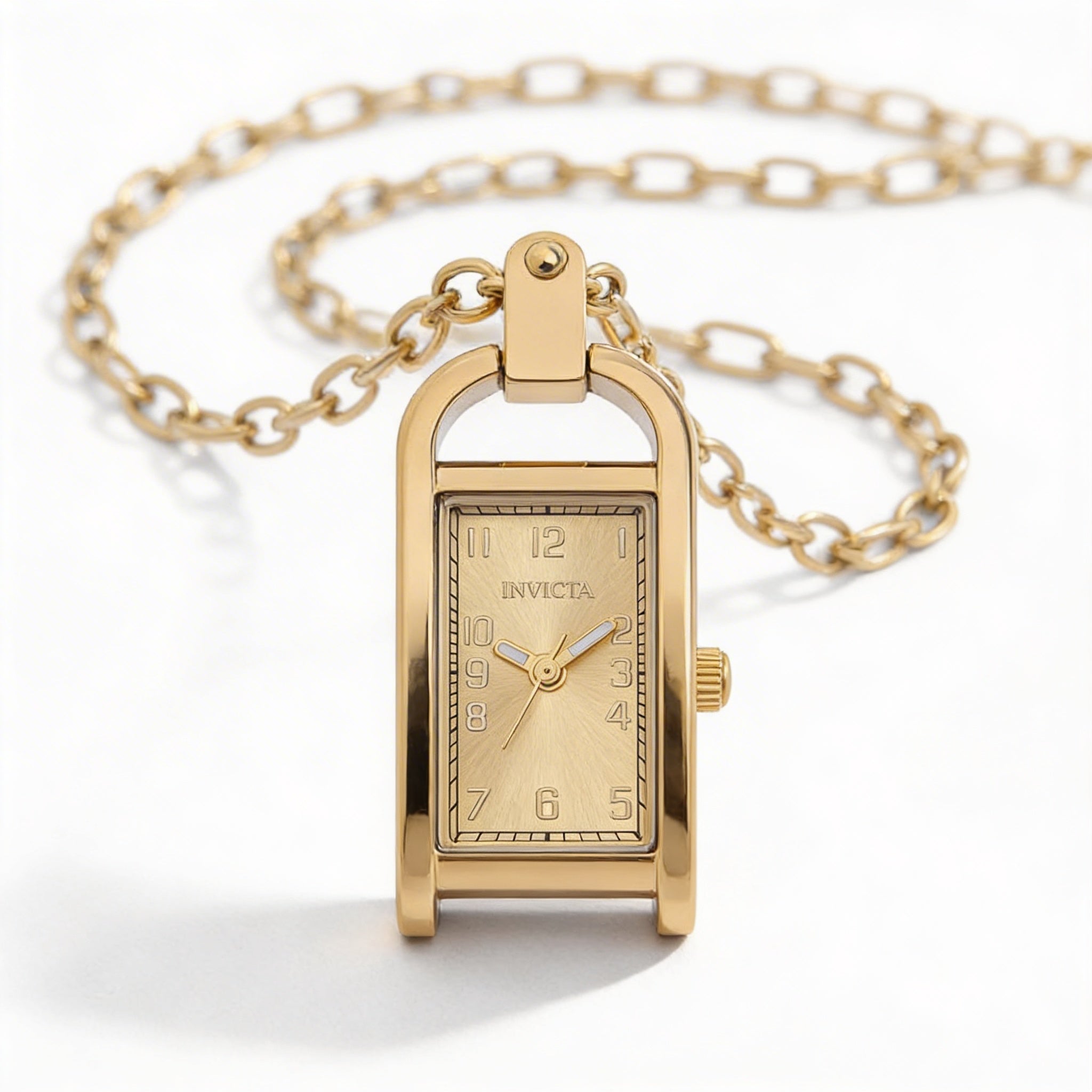 Reloj Invicta Mini - Necklace 49935 para mujer, de cuarzo, de acero inoxidable y esfera dorada, resistente al agua hasta 3 ATM, 17 mm, Photo 1