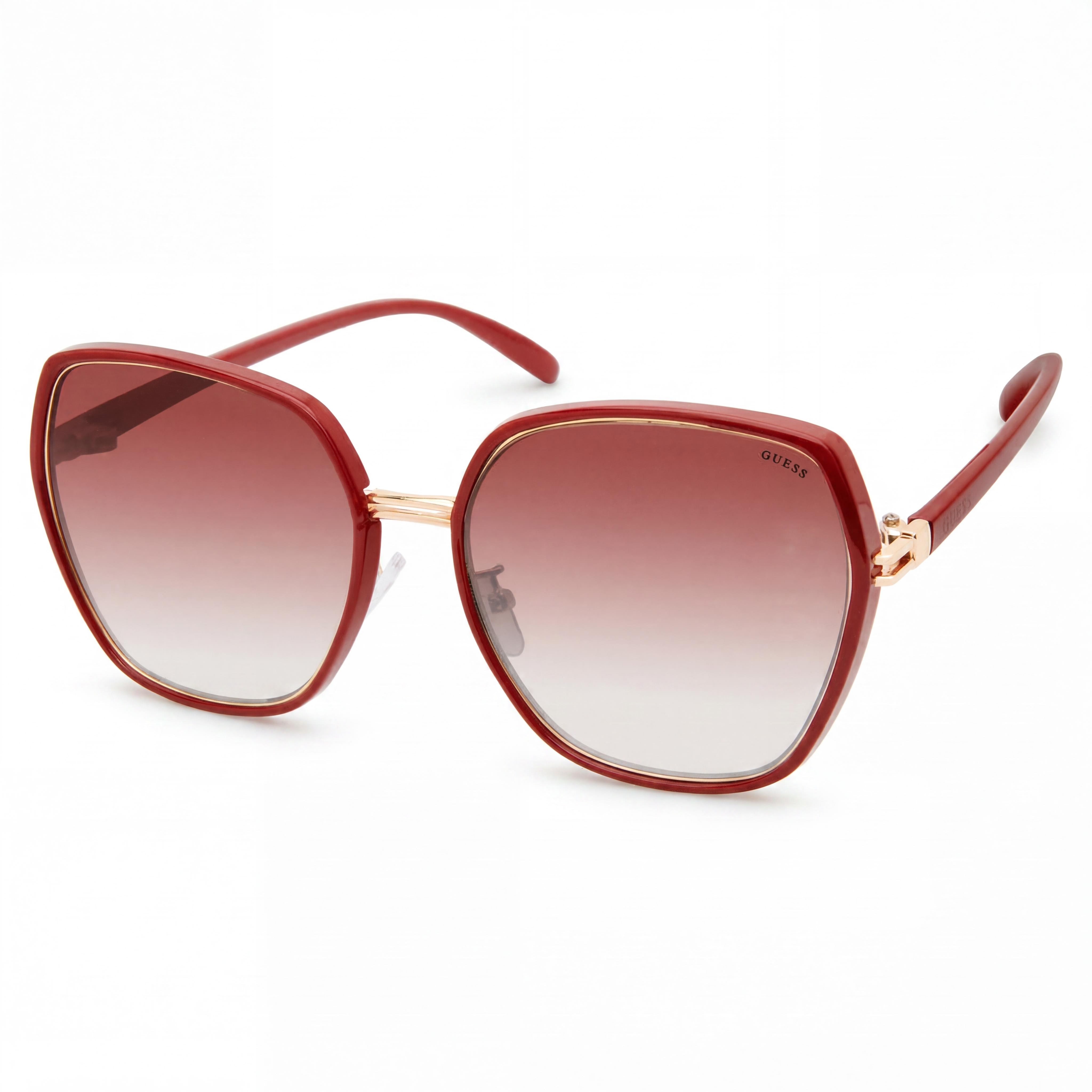 Guess Women's Multicoloured Plastic Brown Lens 100% UV Protection Sunglasses 59mm, Photo 1