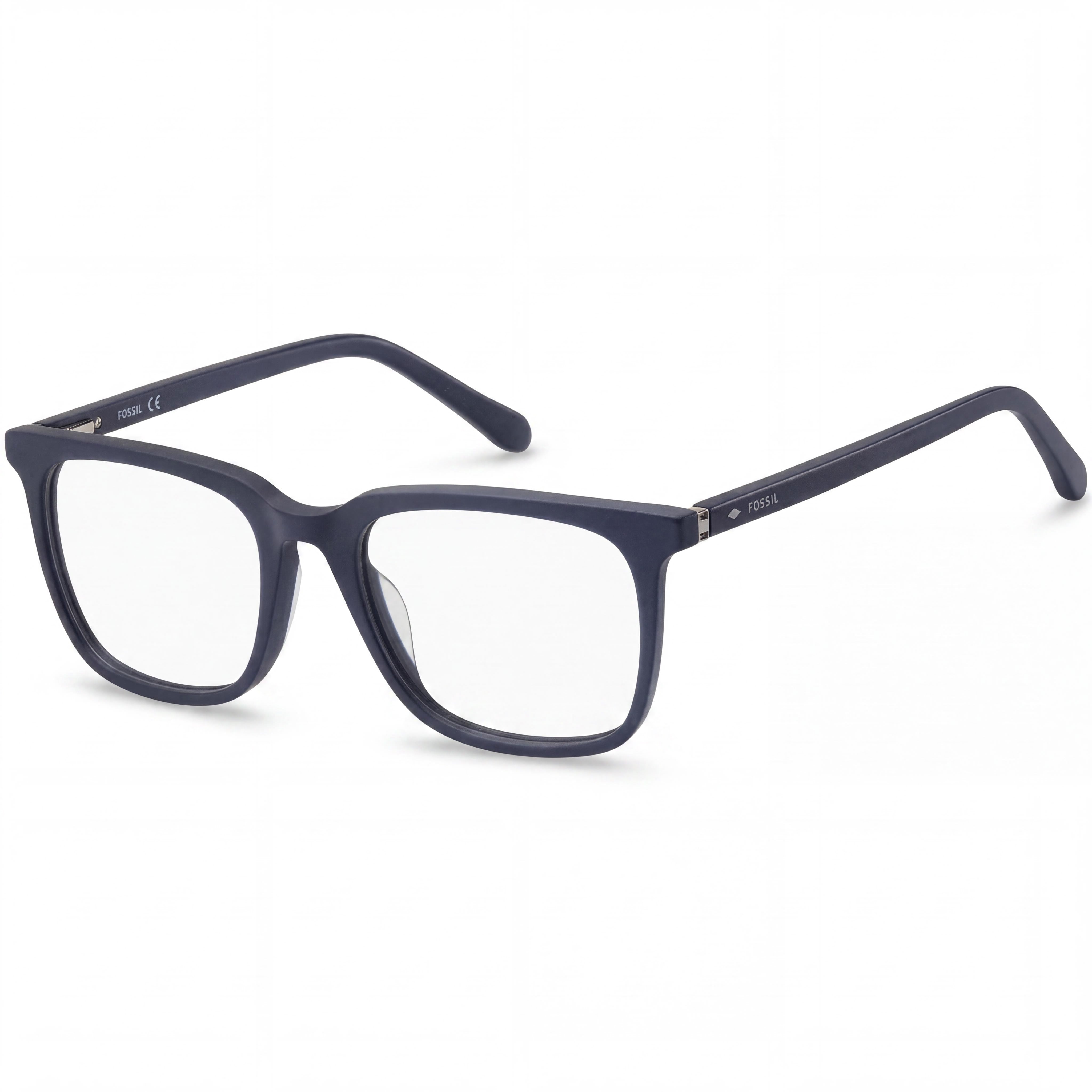 Fossil Fos 7089 Gafas de Sol Rectangulares para Hombre, Montura Completa de Acetato, Azul Mate, No Polarizadas 50-18-140, Photo 1