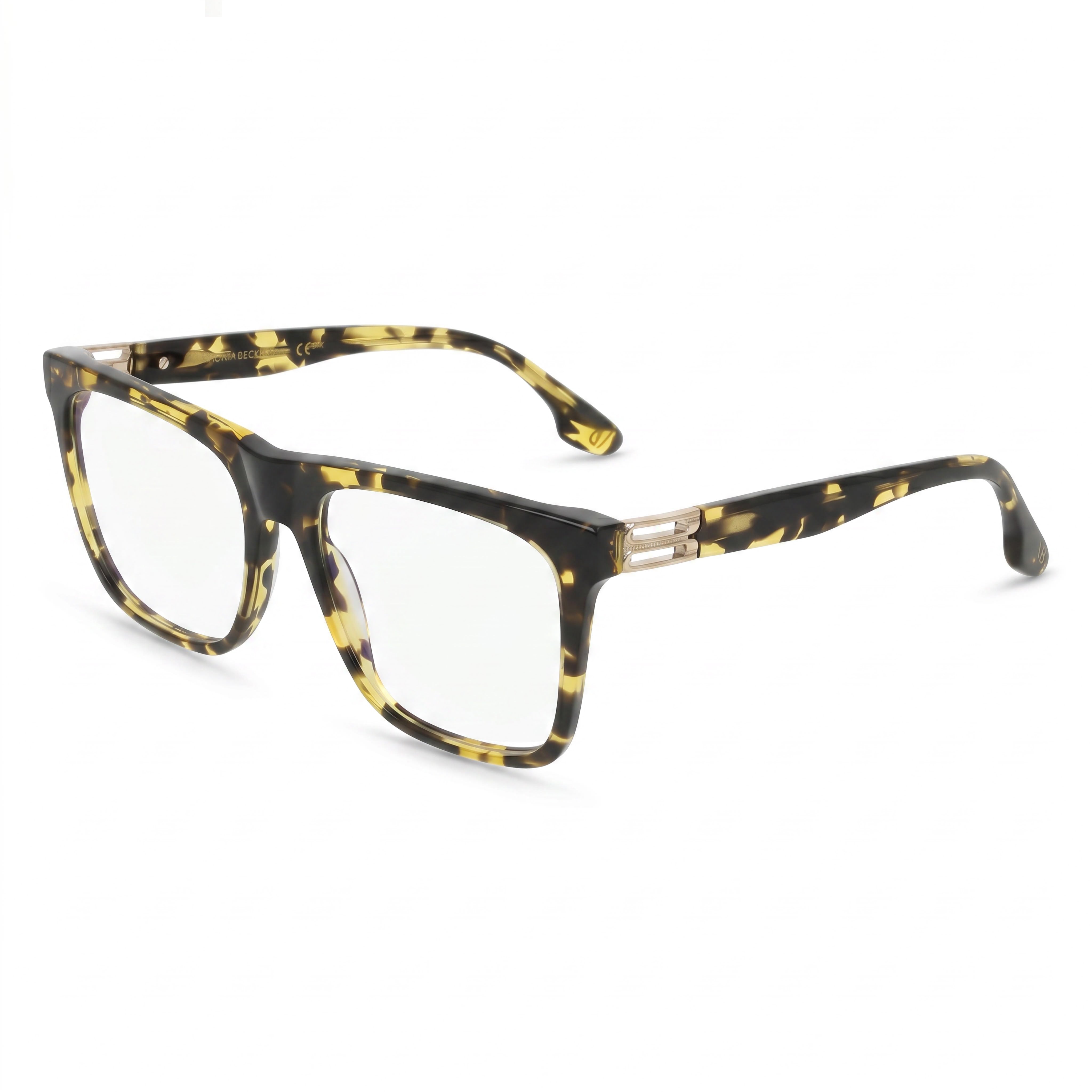 Montura Óptica Victoria Beckham Vb2679 para Mujer, Habana, Negro y Amarillo, con Lentes Demo Transparentes, Lista para Prescripción, 53 mm, Photo 1