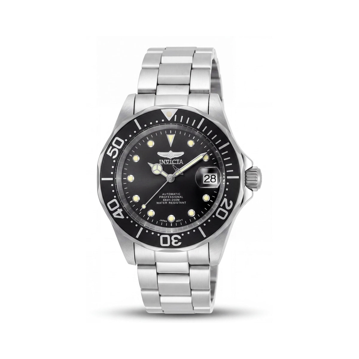 Invicta Reloj de Buceo Automático Pro Diver para Hombre Pulsera de Acero Inoxidable Gris Plata 40mm, Photo 1