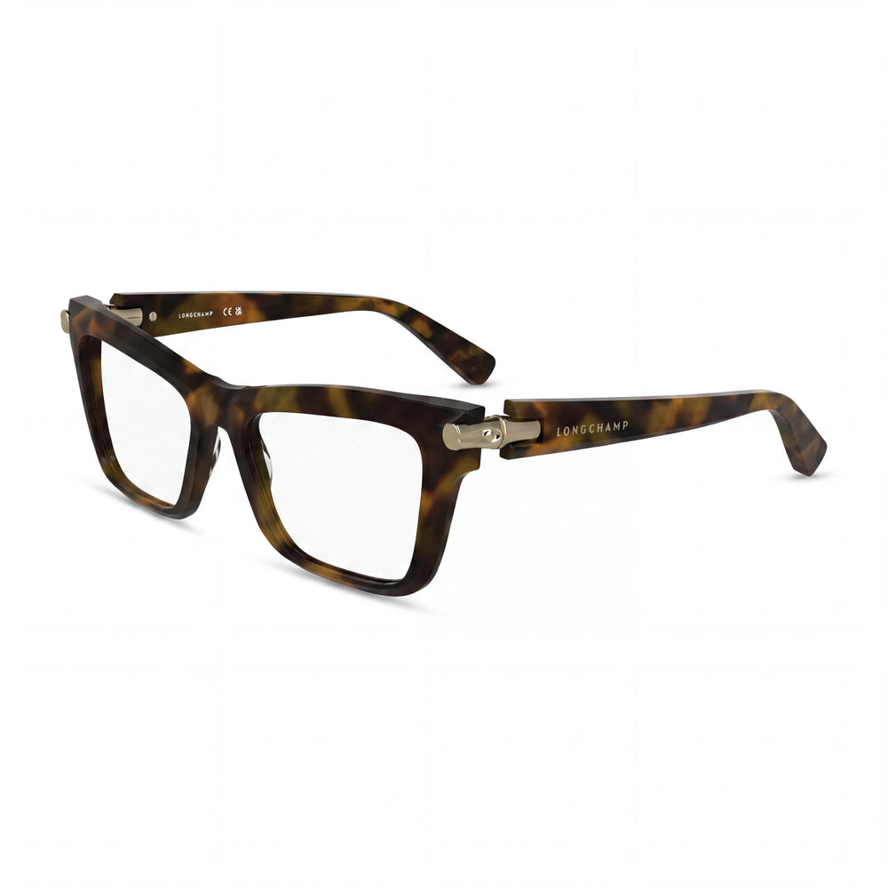 Longchamp Lo2766 Women's Acetate Eyewear Frame in Brown Green Havana, 53mm Lens Width, 17mm Bridge