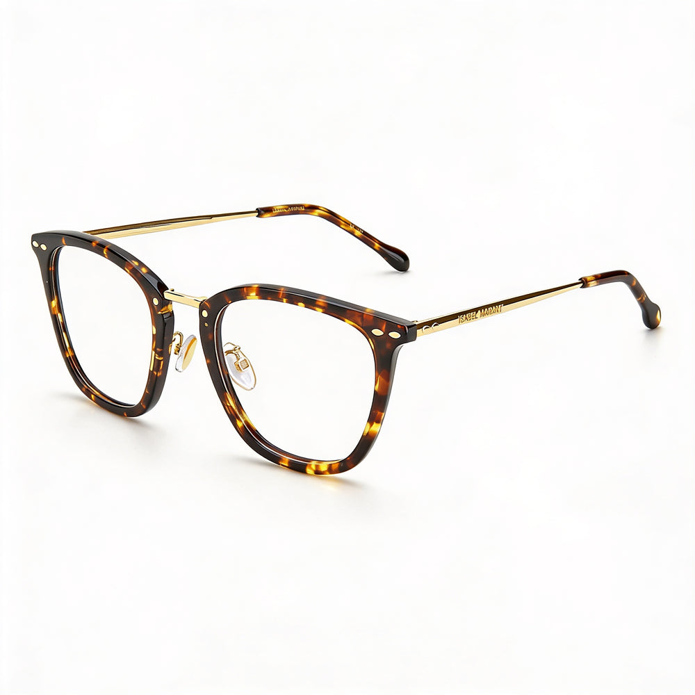Gafas de sol unisex de estilo moderno Isabel Marant Im 0045 con montura de poliamida y lentes de policarbonato en color oro habana, 50 mm