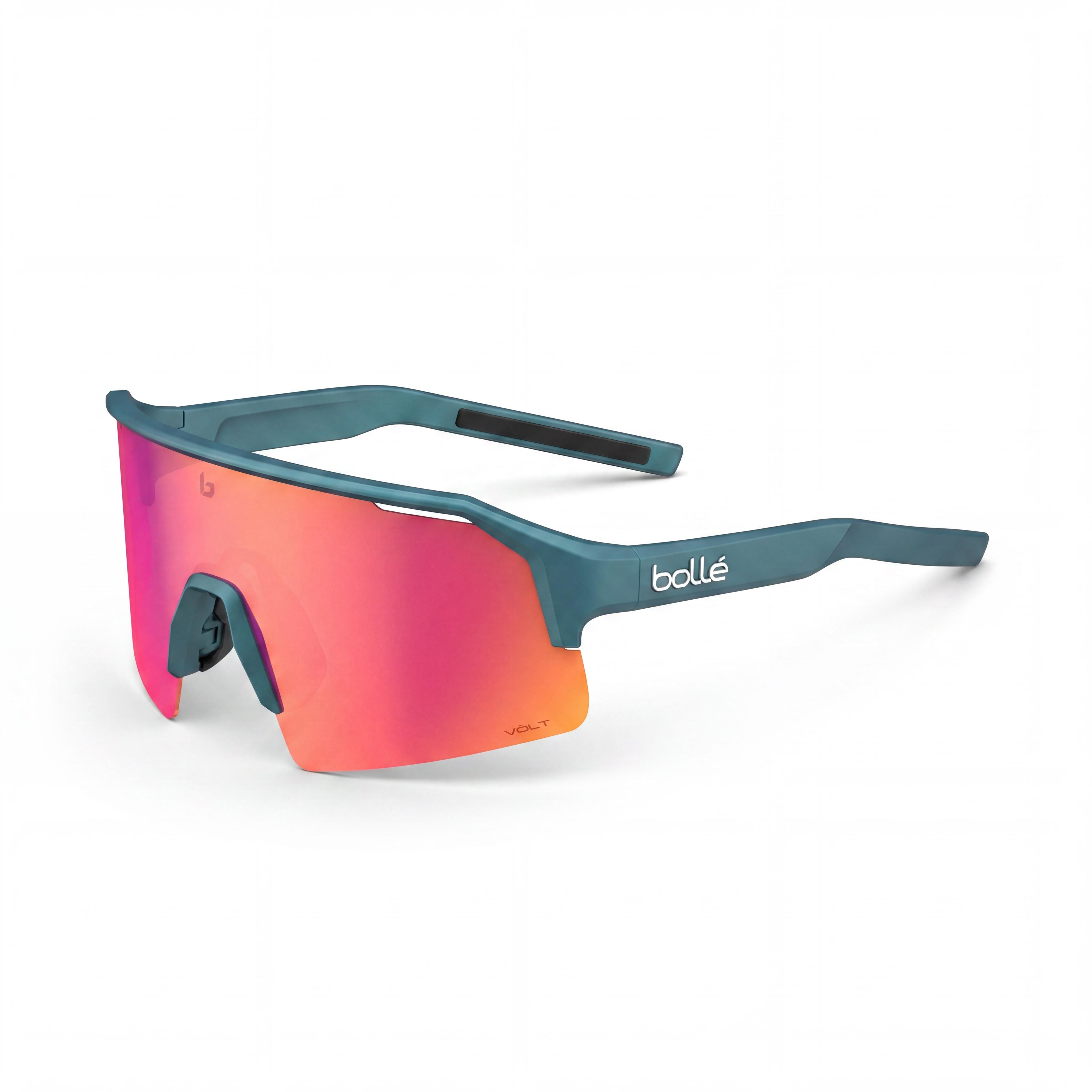 Gafas de sol unisex Bollé de media montura, Creator Teal Metallic, policarbonato Volt Ruby, protección UV, 140 mm, Photo 1