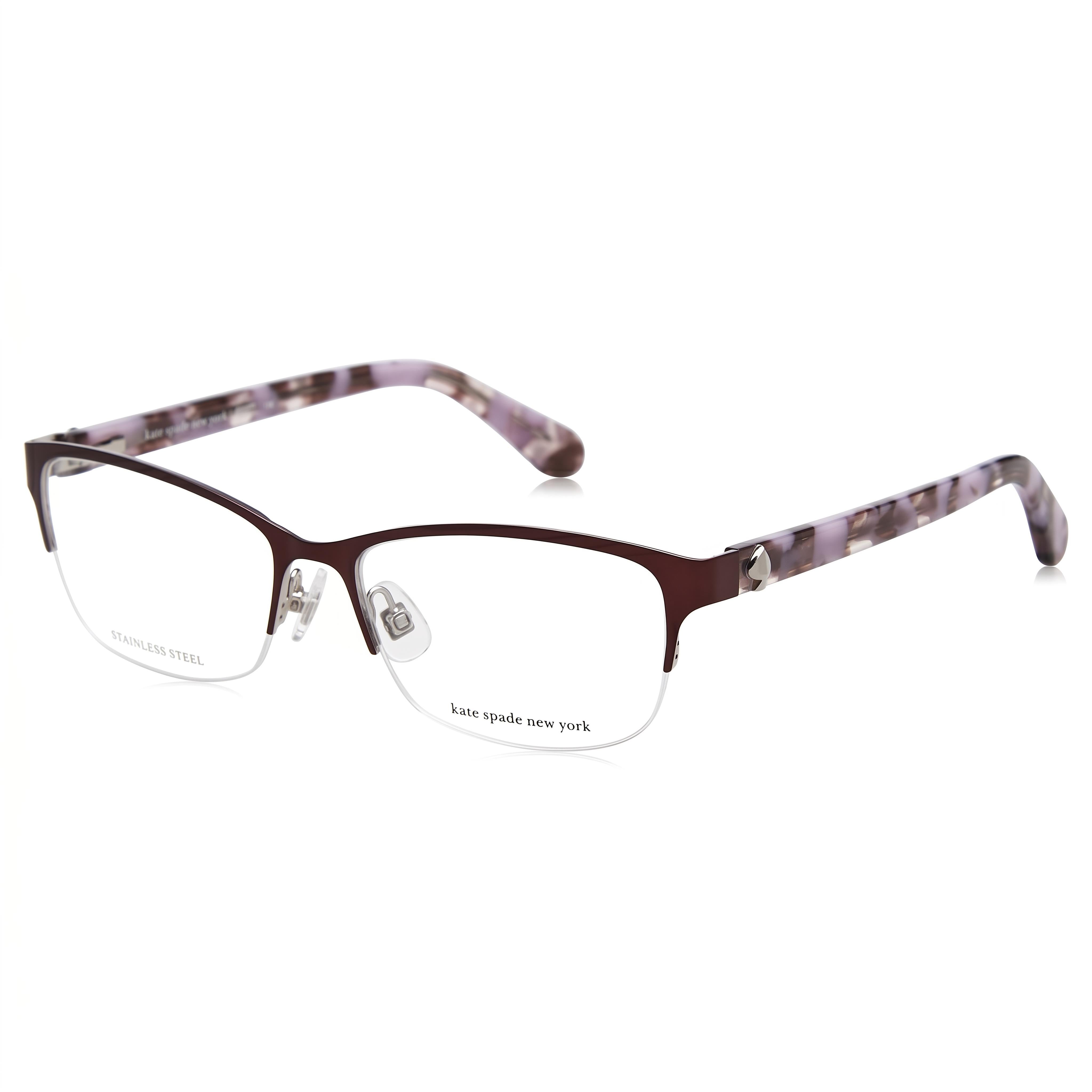 kate spade new york Marnie Unisex Violeta Aleación de acero Marco Lente de policarbonato Gafas de sol no polarizadas 53 mm, Photo 1