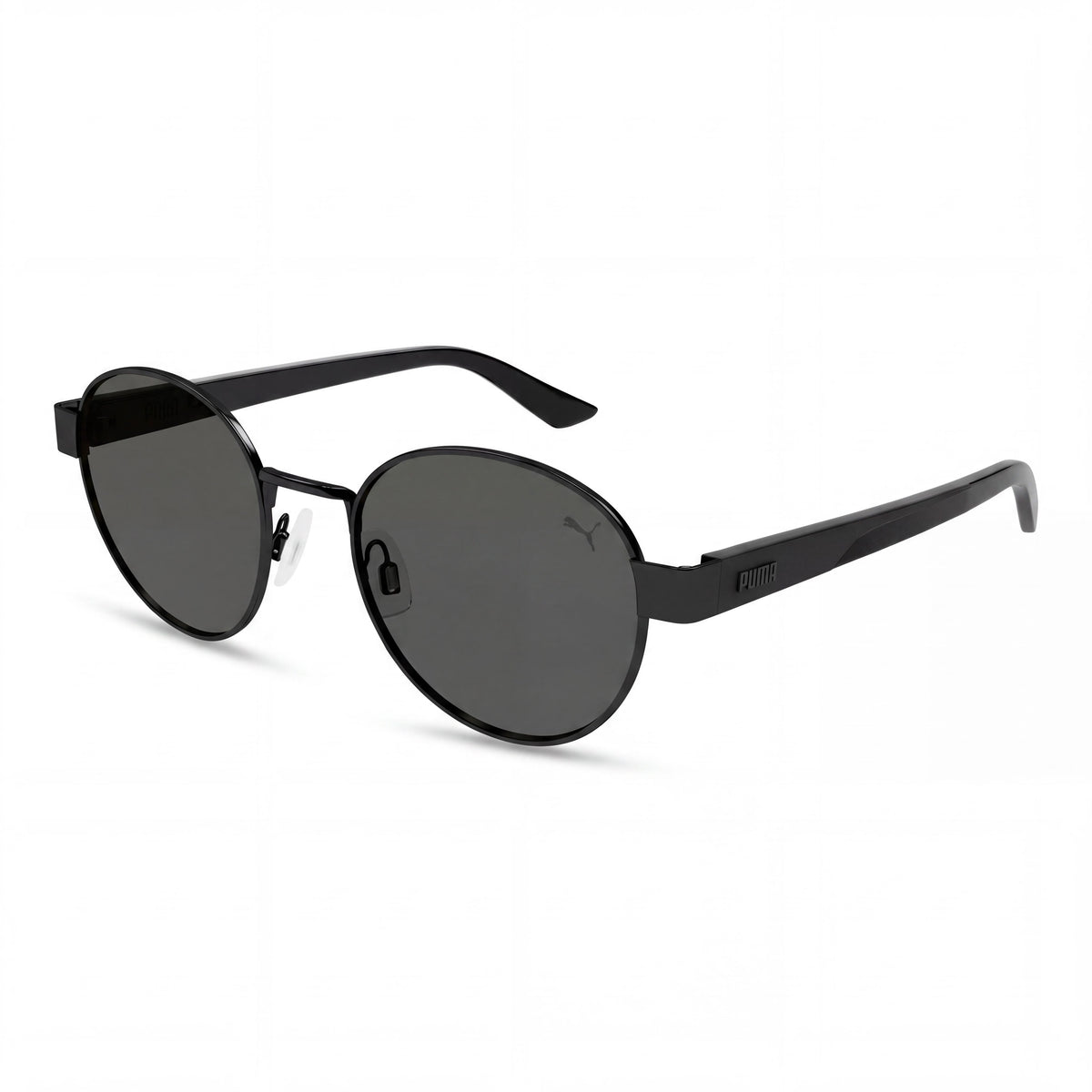 Gafas de sol PUMA 0429s-001 ESSENTIAL unisex, montura negra, lentes de policarbonato verdes, no polarizadas, 55 mm, Photo 1