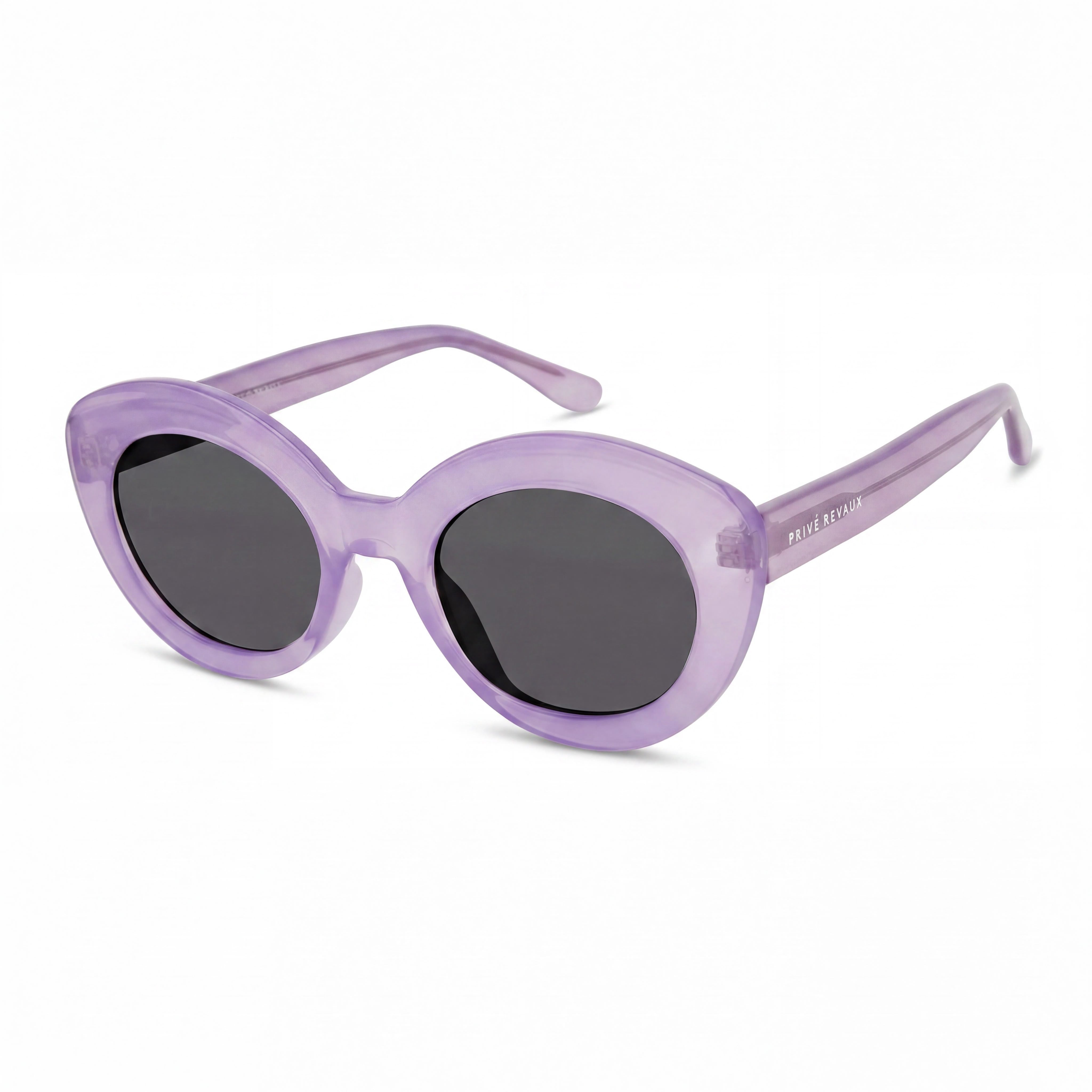 PRIVÉ REVAUX No Concept Women's Lilac Propionate Frame Grey UV Protected Sunglasses 50-22-145, Photo 1