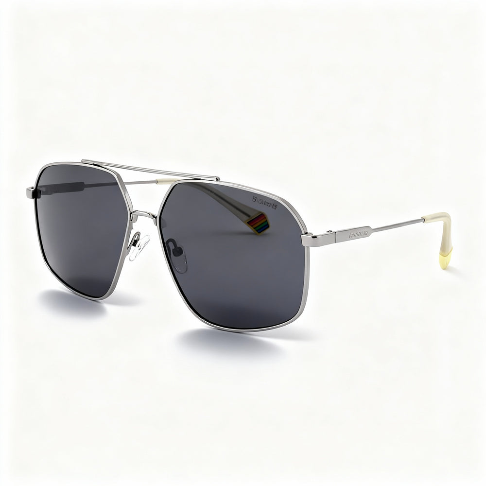 Polaroid Pld 6173/S Unisex Stainless Steel Ruthenium Gray Polarized Sunglasses 58mm
