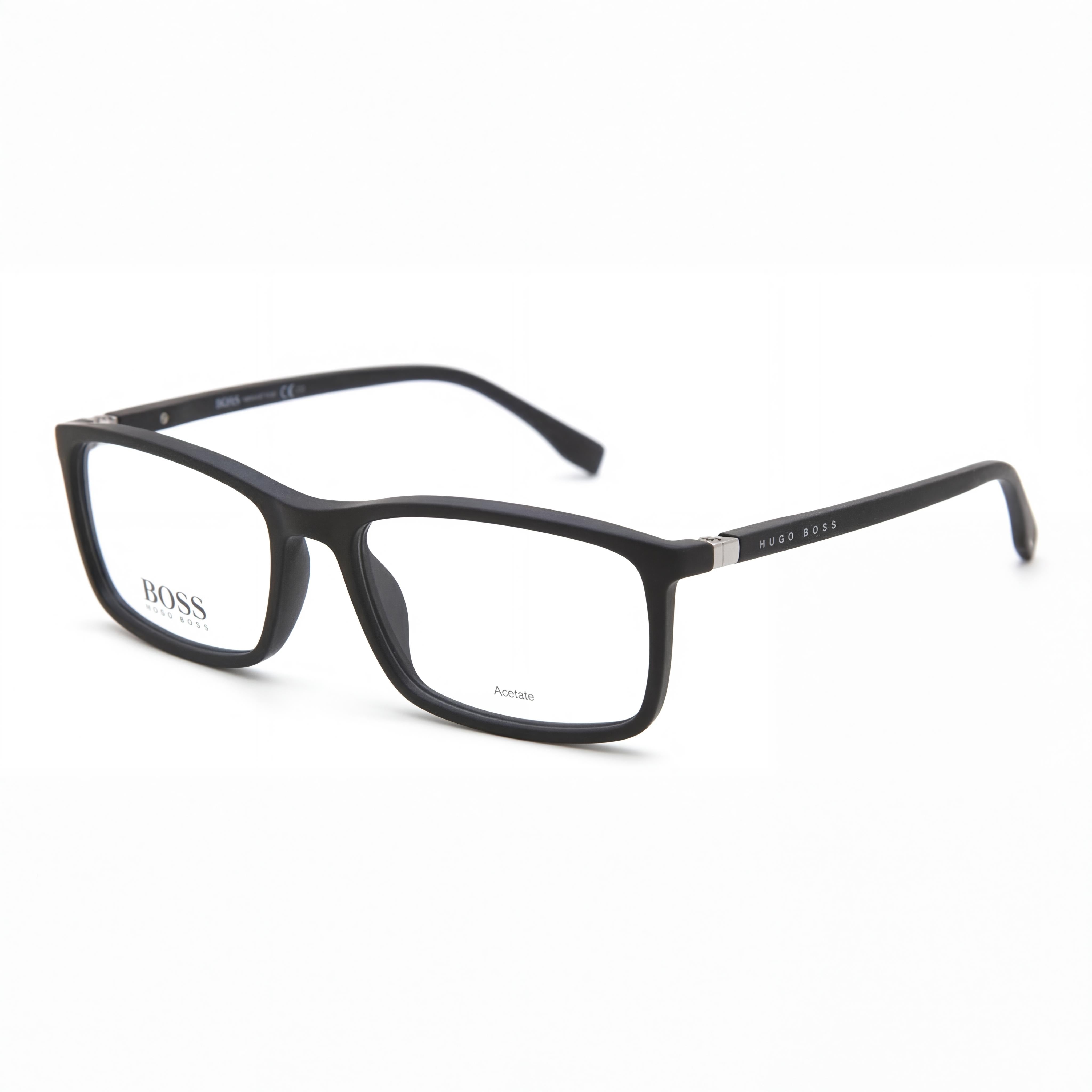 Hugo Boss 0680/It Unisex Sunglasses featuring a Grey Plastic Frame and Grey Polycarbonate Non-Polarized Lenses, 55mm, Photo 1