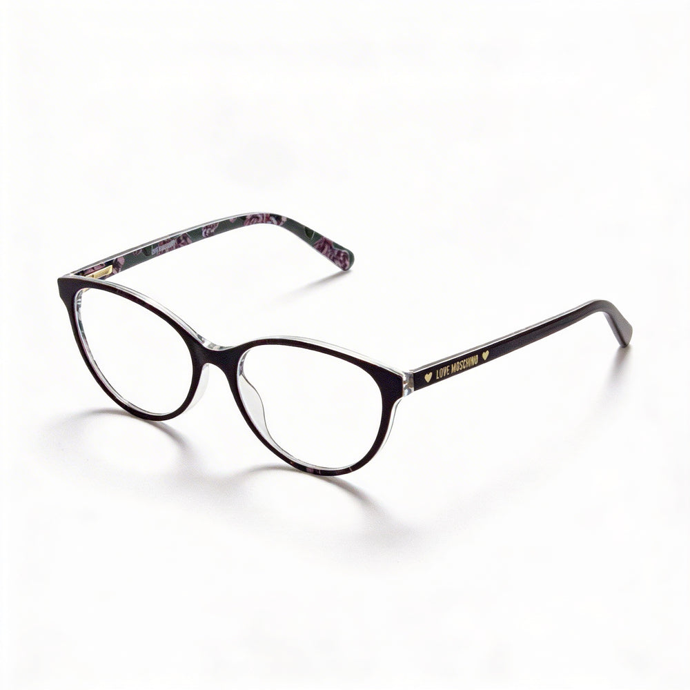 Montura de Gafas Moschino MOL525 para Mujer, Forma Cat Eye, Plástico Morado, Lente de 52mm, Puente de 17mm, Patilla de 145mm