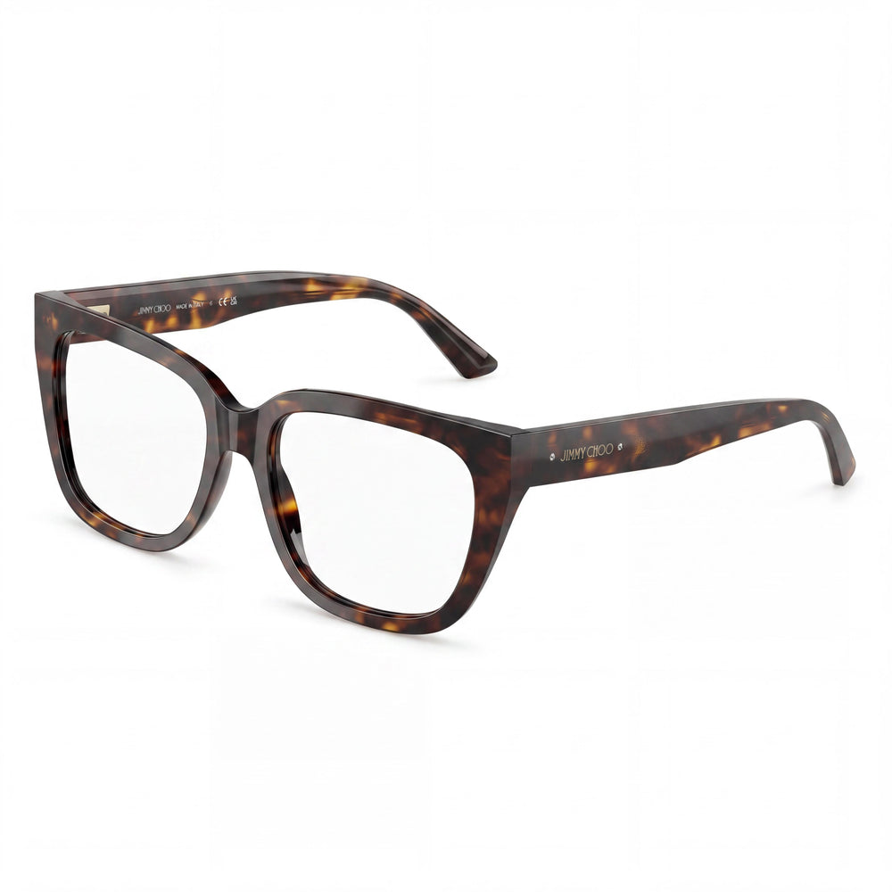 Jimmy Choo Luxury Tortoiseshell Women's Tortoise Acetate Eyeglasses 54mm