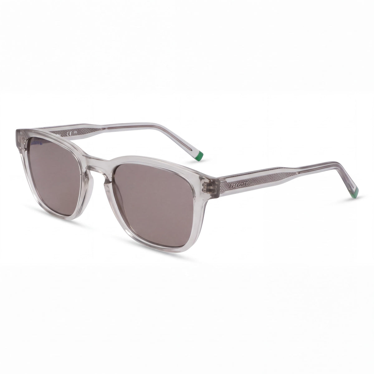 Gafas de sol unisex Lacoste L6026s con montura inyectada y lentes grises sólidas no polarizadas con protección UV 400, gris claro 51 mm, Photo 1