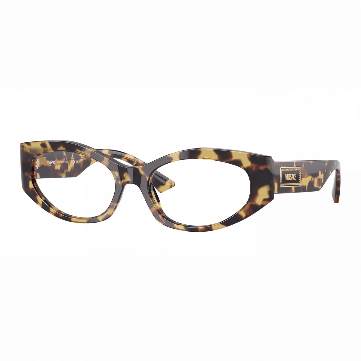 Versace Ve 3369 Women's Sunglasses, Acetate Frame, Polycarbonate Lenses, Brown Yellow Havana, 53mm, Photo 1