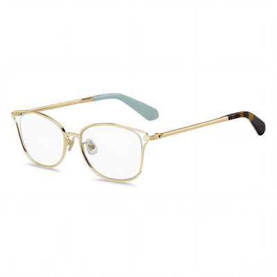 kate spade new york Classic Cat-Eye Women's Dark Havana Stainless Steel Optical Eyeglasses 52mm