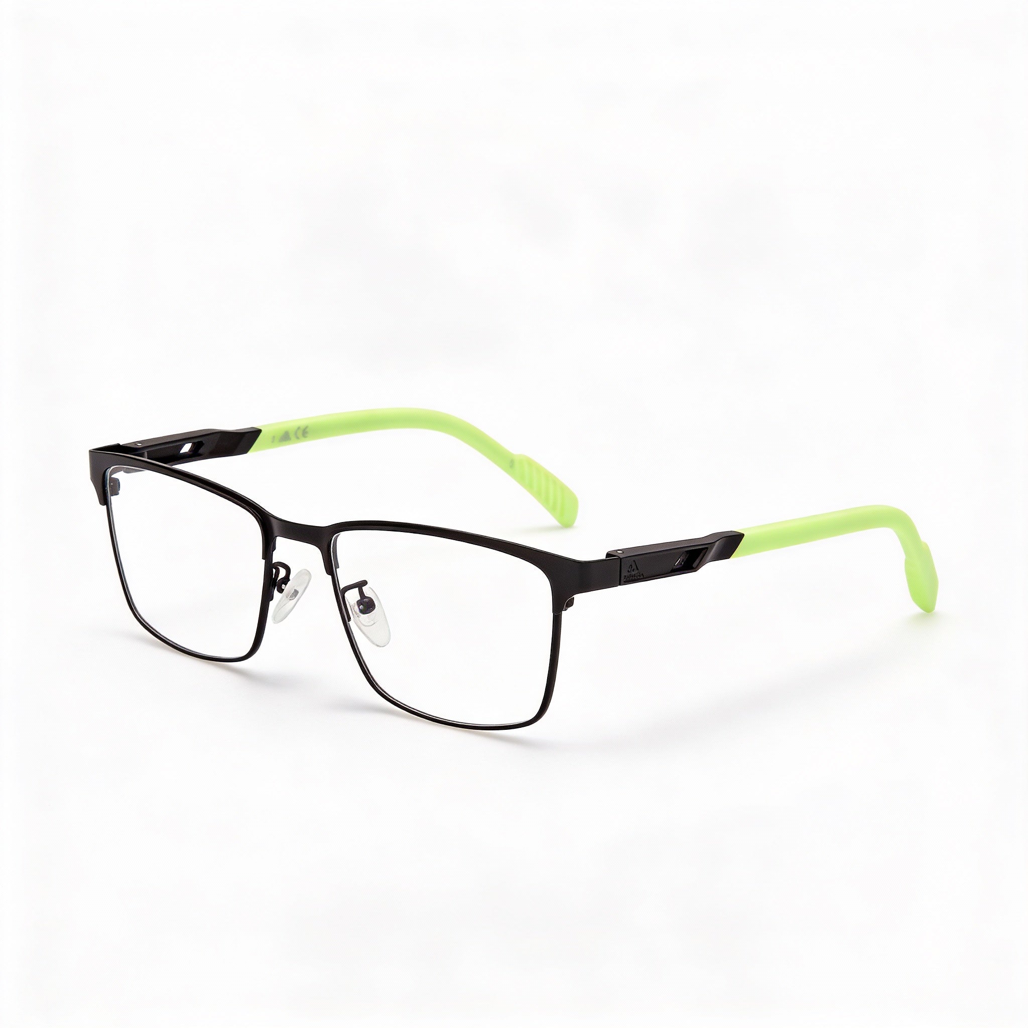 Gafas adidas Navigator con montura metálica para hombre con acabado en negro mate y verde claro mate, 55 mm, Photo 1