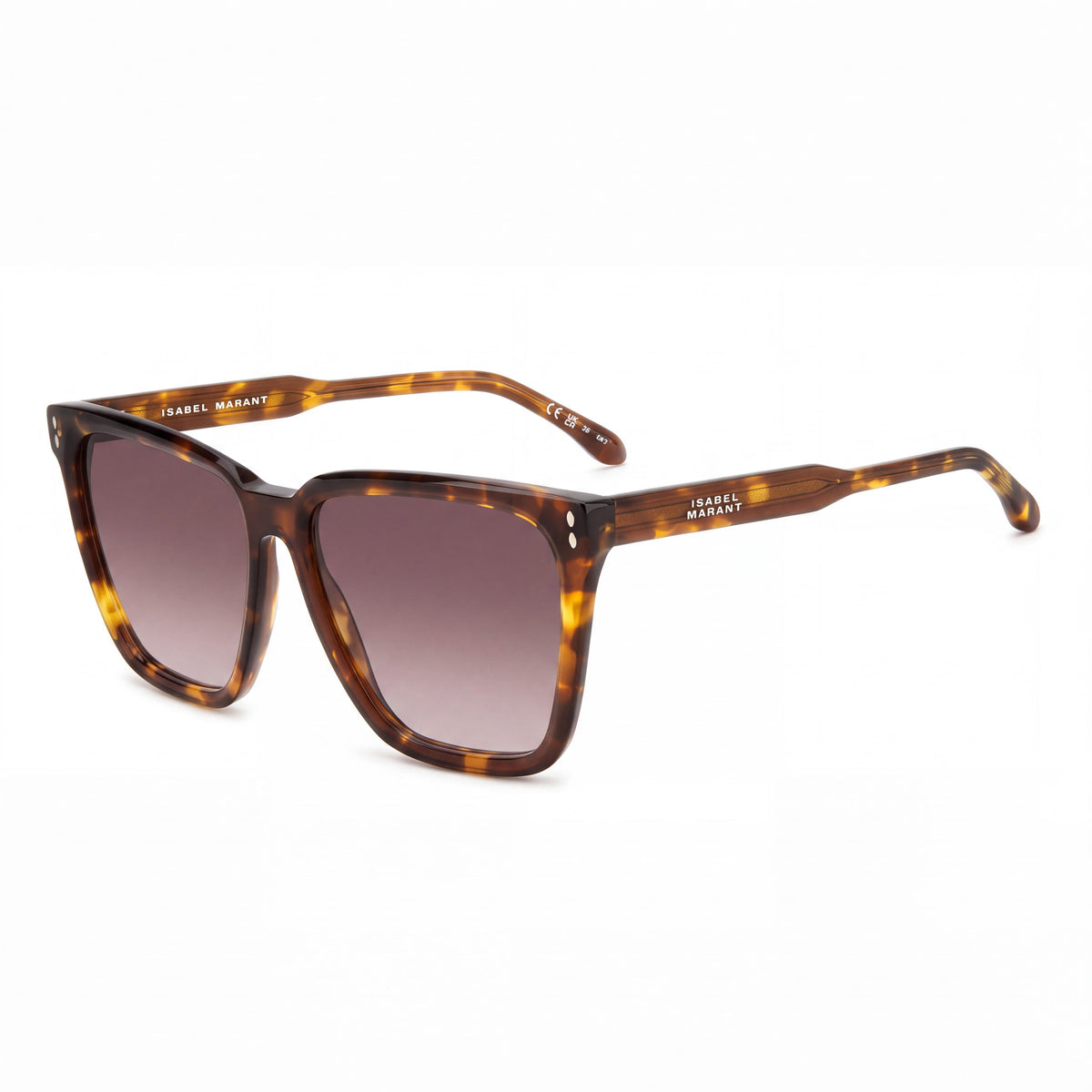 Gafas de sol Isabel Marant Thin Fancy de acetato para mujer, montura de acetato en Marrón Habana, ancho de lente 58 mm, Photo 1