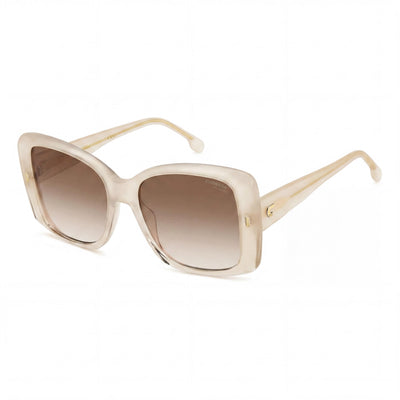 Carrera Women's Casual Ivory Plastic Frame Brown Shaded UV Protection Non-Polarized 56mm Sunglasses