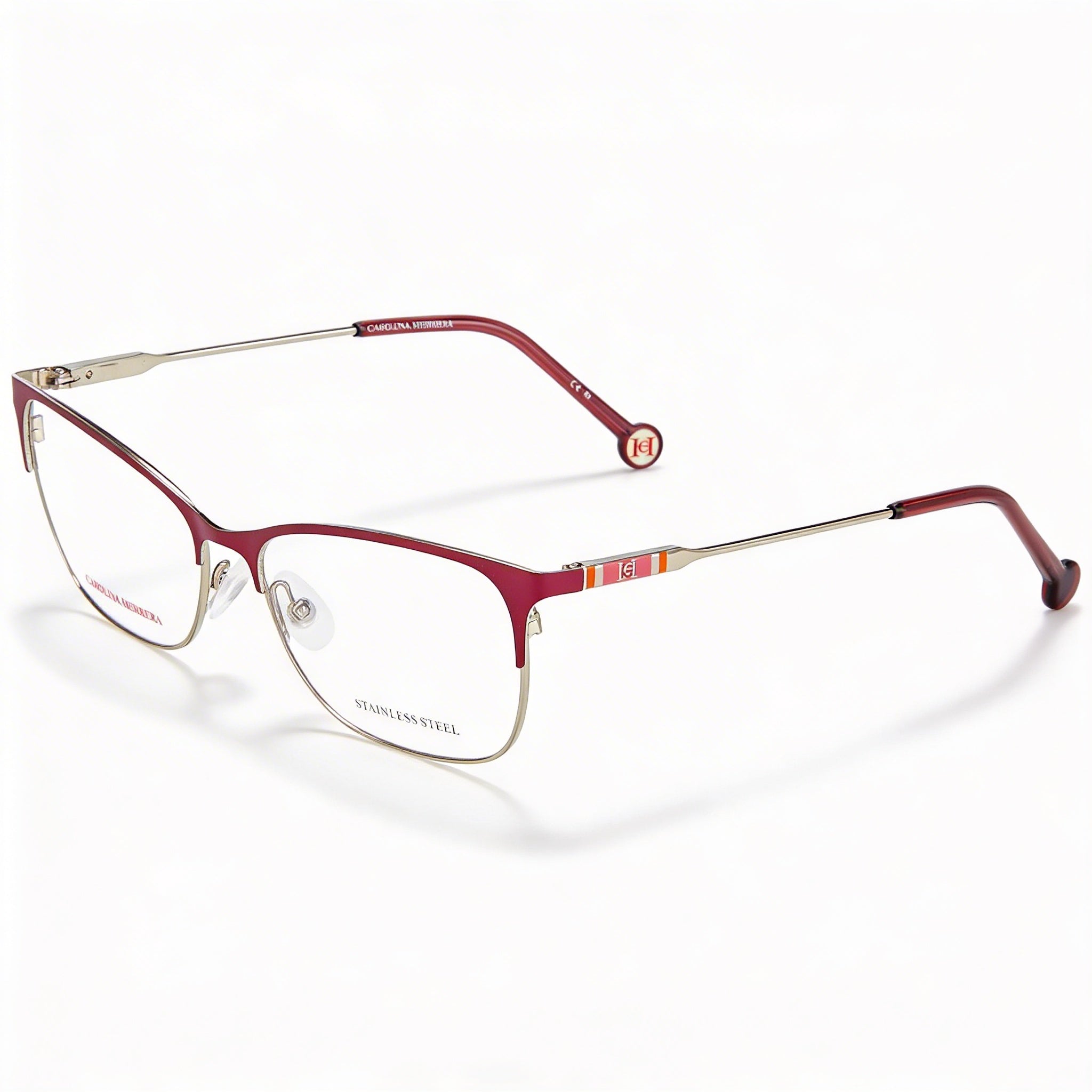 Carolina Herrera Ch 0074 Women's Gold Cherry Stainless Steel Frame Polycarbonate Eyewear 53mm, Photo 1