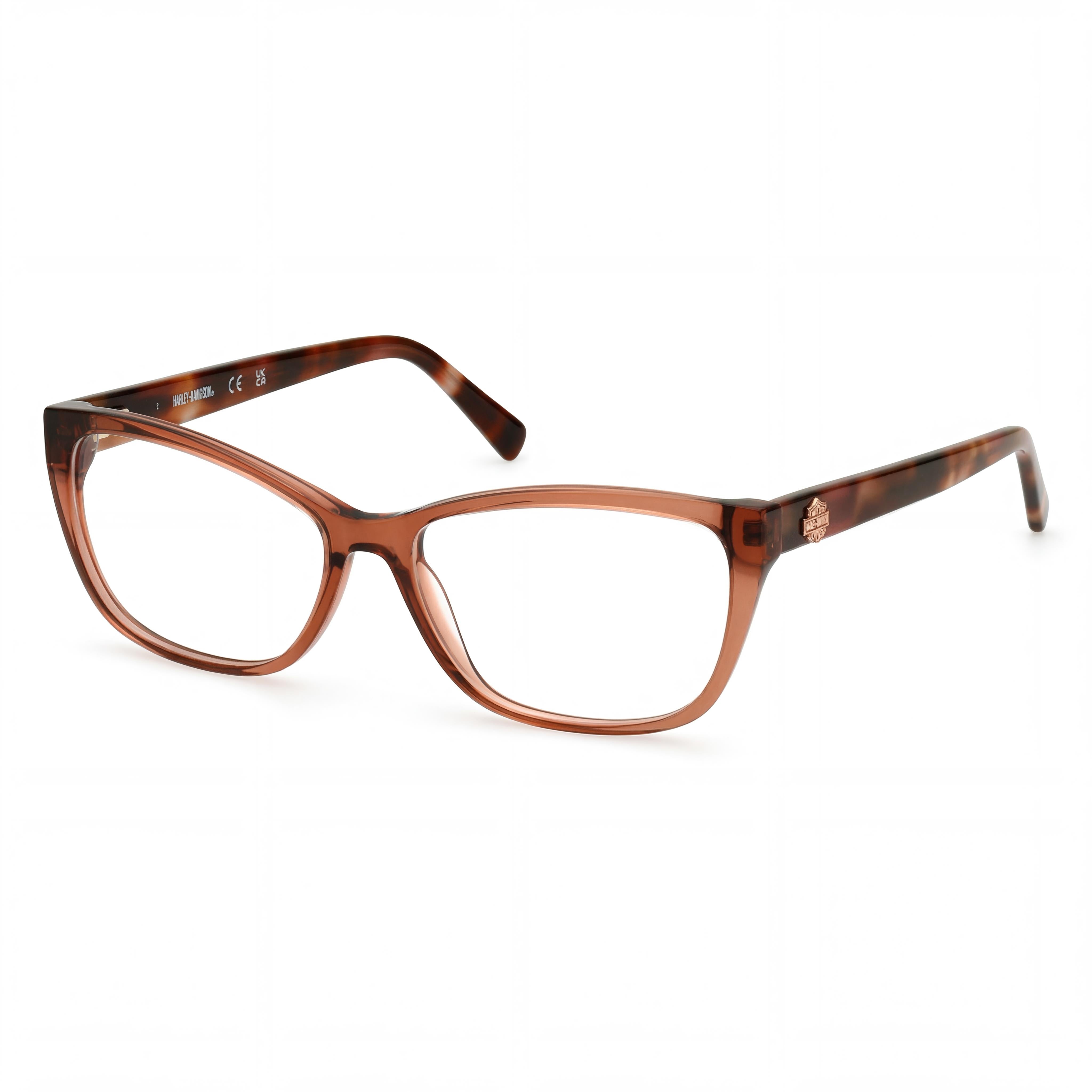 Gafas Harley-Davidson Hd50108 para mujer, ligeras, de plástico brillante rosa claro, 55 mm, Photo 1