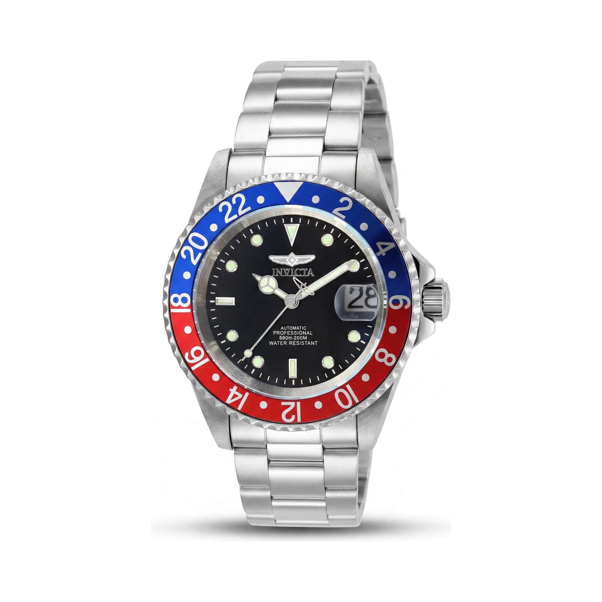 Invicta 8926BRB Men's Silver/Red/Blue Automatic Watch, 40mm, Photo 1