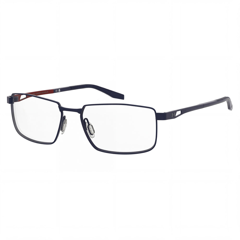 Gafas de sol Under Armour Lox informales para mujer, azul mate, naranja, montura de titanio 57/16/150