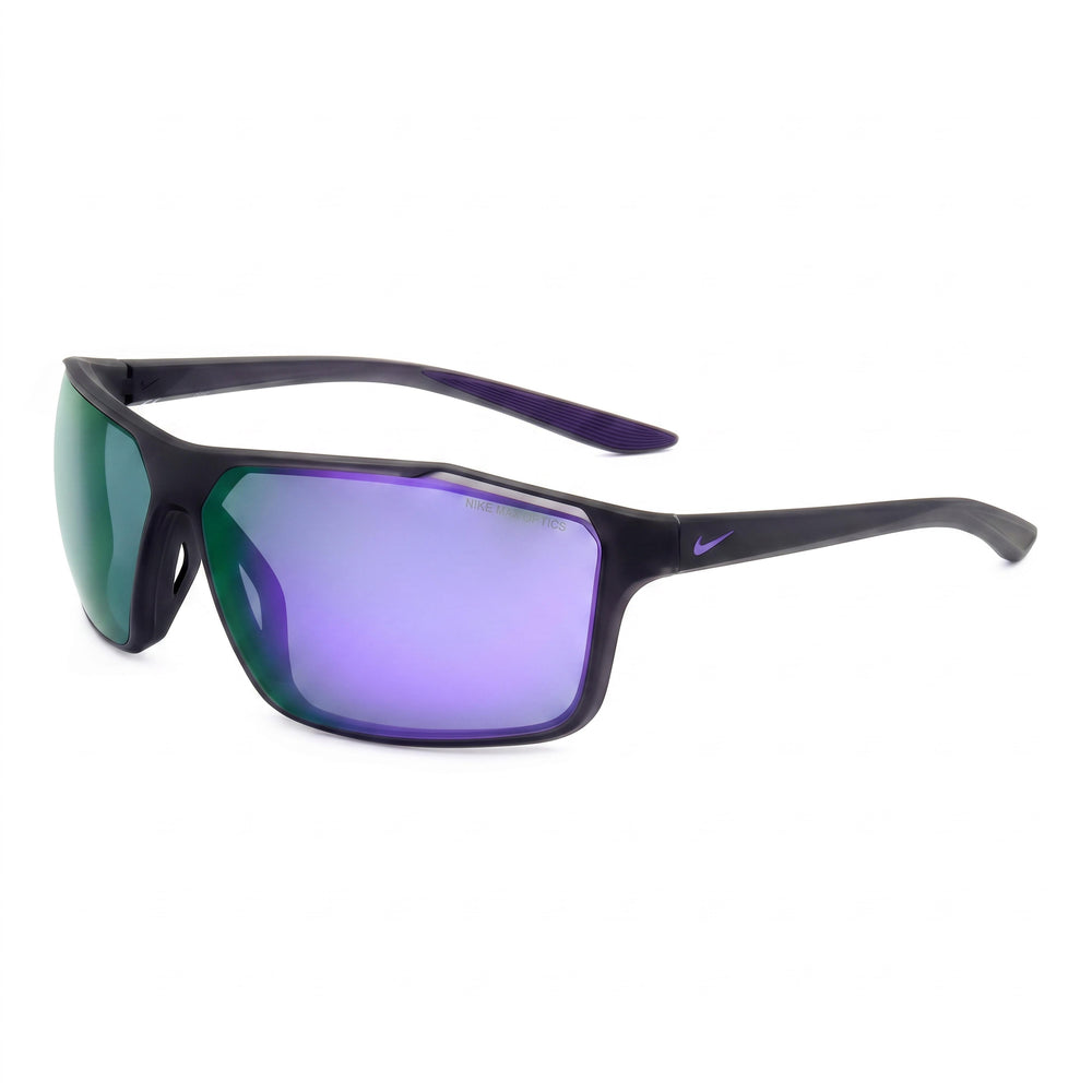 Gafas de sol Nike Windstorm unisex de plástico mate violeta con efecto espejo de 65 mm