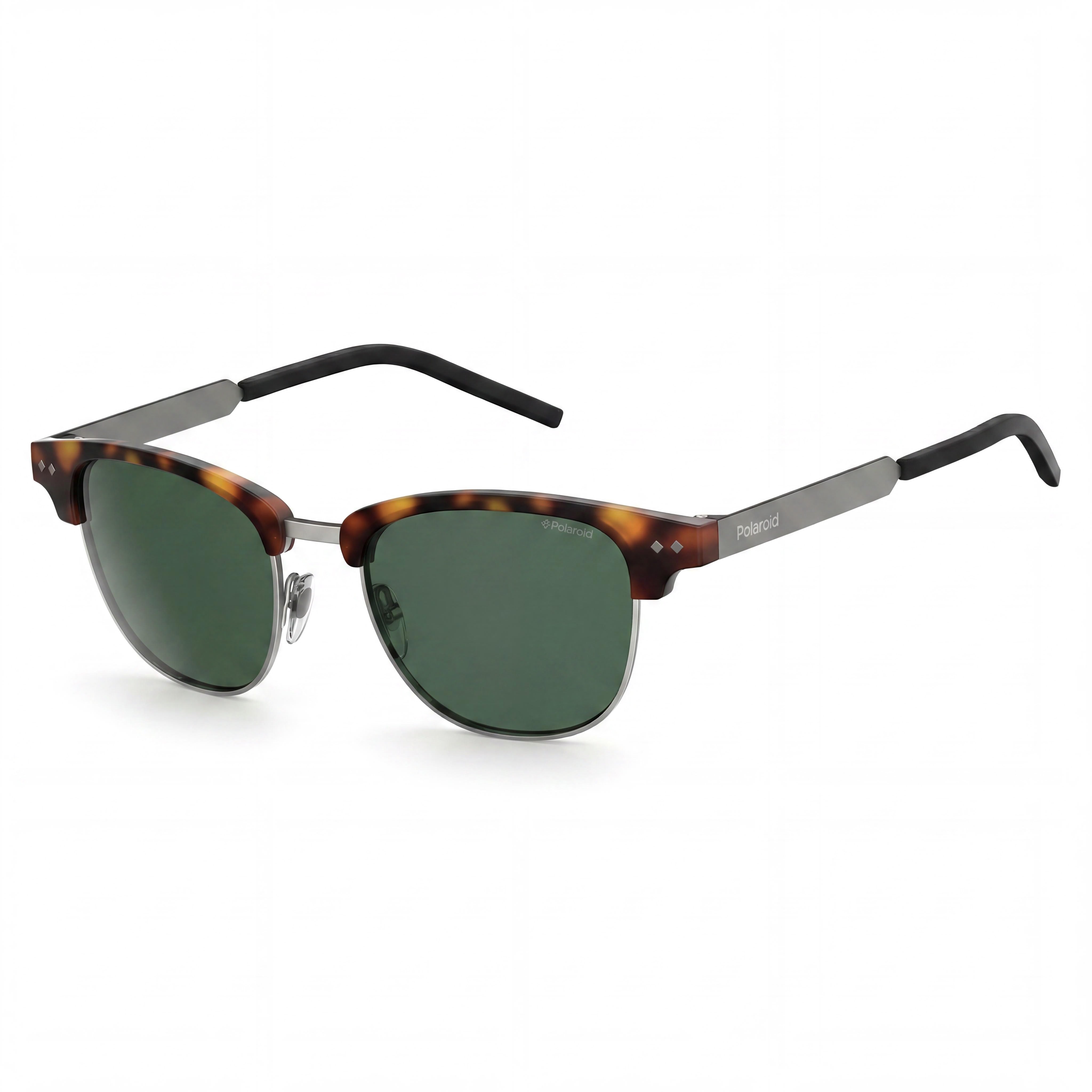 Polaroid Pld1027/S Unisex Havana & Gun Metal Plastic & Metallic Green UV Protection Anti-Reflective 50mm Sunglasses, Photo 1